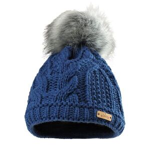 Bontis Női téli sapka szőrmés pomponnal - Farmerkék | unisex kép