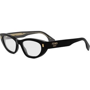 FENDI Roma Black Cat Eye Eyeglasses ONE SIZE (53) Fekete Férfi Dioptriás szemüvegek kép