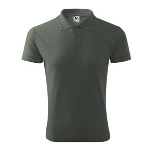 MALFINI Férfi galléros póló Pique Polo - Sötét pala | S kép