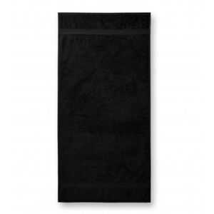 MALFINI Terry Bath Towel fürdőlepedő - Fekete | 70 x 140 cm kép
