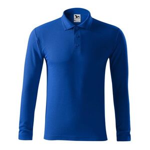 MALFINI Férfi hosszú ujjú galléros póló Pique Polo LS - Királykék | 3XL kép