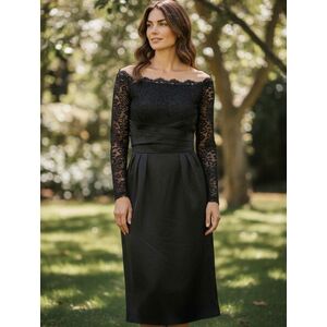 Női L-es fekete csipkés elegáns, alkalmi ruha - Asos kép