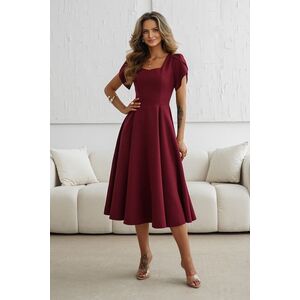Warsaw Dress Bordó alkalmi midi ruha Méret: 4XL kép