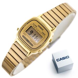 Casio Vintage LA-670WGA-9 női karóra arany rozsdamentes acél, WR3... kép
