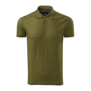MALFINI Férfi galléros póló Grand - Avocado green | S kép