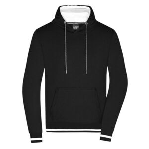 Daiber Club férfi kapucnis felső JN778 - Fekete / fehér | 2XL kép