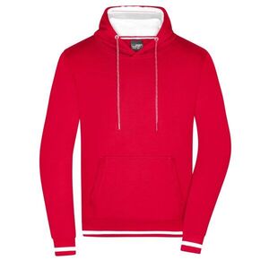 Daiber Club férfi kapucnis felső JN778 - Piros / fehér | 3XL kép