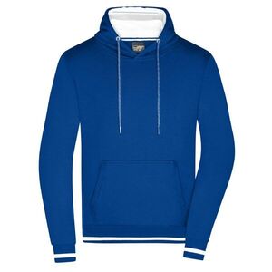 Daiber Club férfi kapucnis felső JN778 - Királykék / fehér | 2XL kép
