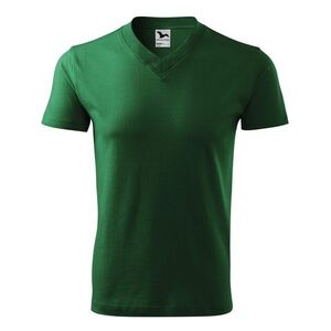 MALFINI Póló V-neck - Palackzöld | S kép
