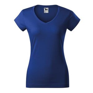 MALFINI Női póló Fit V-neck - Királykék | XS kép