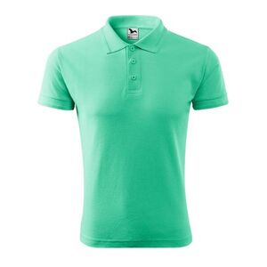 MALFINI Férfi galléros póló Pique Polo - Menta | M kép