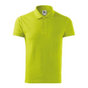 MALFINI Férfi galléros póló Cotton - Lime | S kép
