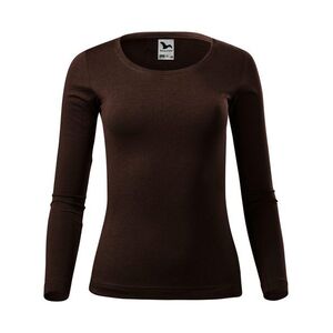 MALFINI Női hosszú ujjú póló Fit-T Long Sleeve - Kávébarna | XS kép