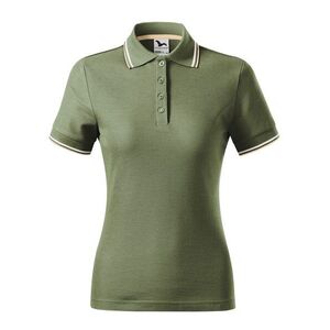 MALFINI Női galléros póló Focus - Khaki | M kép