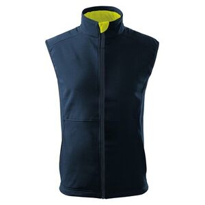 MALFINI Férfi softshell mellény Vision - Tengerészkék | S kép