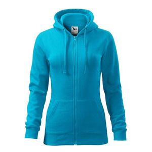 MALFINI Női felső Trendy Zipper - Türkiz | M kép