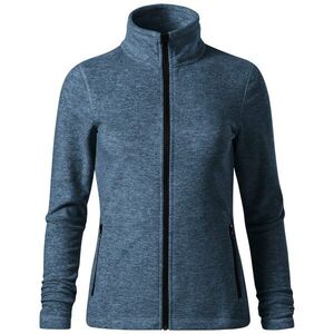 MALFINI Női polár pulóver Factor - Sötét denim melírozott | 2XL kép