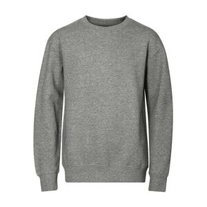 MALFINI Unisex Crew pulóver - Sötétszürke melírozott | 2XL kép