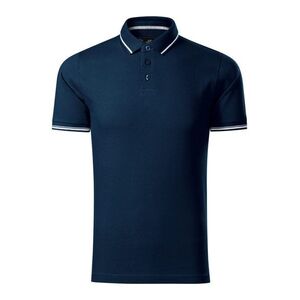 MALFINI Pique férfi galléros póló Perfection Plain - Tengerészkék | 2XL kép