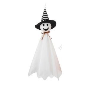 Felakasztható boszorkány, kb 70 cm hosszú, parti kellék, dekoráció, fehér - Halloween - ÚJ kép