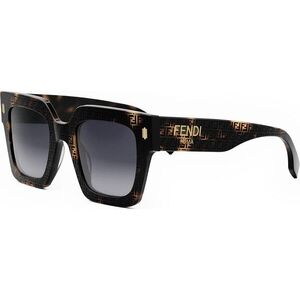 FENDI Roma Havana Square Sunglasses ONE SIZE (50) Havana Férfi Napszemüvegek kép