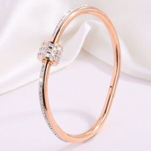 Victory nemesacél karkötő rosegold kép