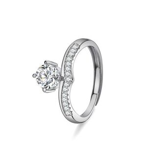 Tiana kristályos gyűrű whitegold (állítható méret) kép