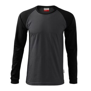 MALFINI Férfi hosszú újjú póló Street LS - Ebony gray | 2XL kép