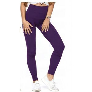 Női S-M-es sötétlila leggings - Aiken Life - ÚJ kép