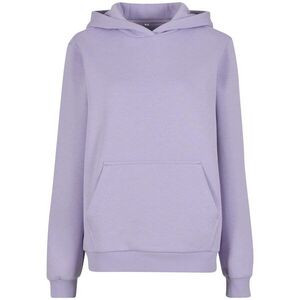Build Your Brand Puha női kapucnis pulóver Fluffy - Orgonalila | L kép