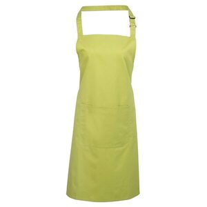 Premier Workwear Kantáros konyhai kötény zsebbel - Lime kép