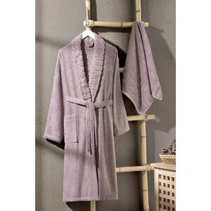 L'essential Maison Bathrobe Set Plum Carla - Plum kép