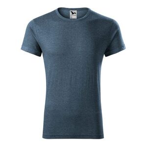 MALFINI Férfi póló Fusion - Sötét denim melírozott | S kép