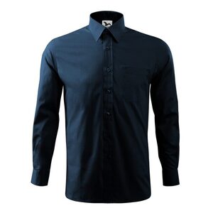 MALFINI Férfi ing Style Long Sleeve - Tengerészkék | L kép