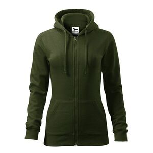 MALFINI Női felső Trendy Zipper - Military | L kép