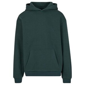 Build Your Brand Puha férfi kapucnis pulóver Fluffy - Palackzöld | 2XL kép