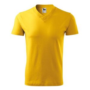 MALFINI Póló V-neck - Sárga | M kép