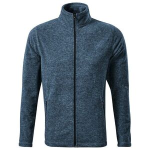 MALFINI Férfi polár pulóver Factor - Sötét denim melírozott | 2XL kép