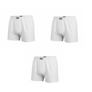 Férfi XL-es fehér feszülős boxer, alsónadrág, 3 db egyben - Lordan - ÚJ kép