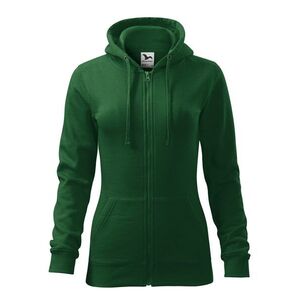 MALFINI Női felső Trendy Zipper - Palackzöld | XS kép