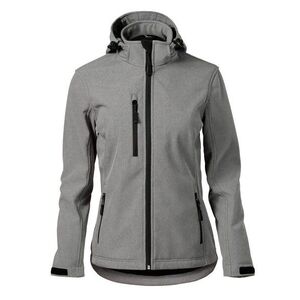 MALFINI Női softshell felső Performance - Sötétszürke melírozott | S kép