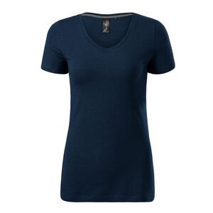 MALFINI Női póló Action V-neck - Tengerészkék | M kép