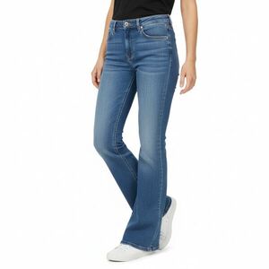 Női XL-es kék enyhén trapézszárú farmernadrág - H&M kép