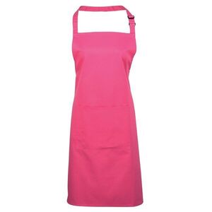 Premier Workwear Kantáros konyhai kötény zsebbel - Hot pink kép