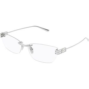 Balenciaga BB0490O 001 ONE SIZE (62) Ezüst Férfi Dioptriás szemüvegek kép
