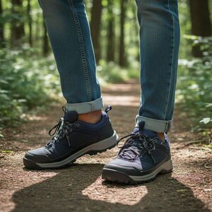 43-as sötétkék túracipő - Decathlon kép