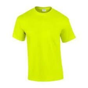 Gildan pamut póló SAFETYGREEN 3XL kép