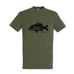 TOP kereknyakú póló ponty mintával, 100% pamut, 190gr/m2, 4XL kép