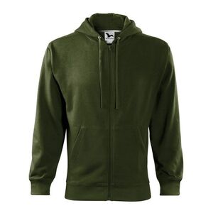 MALFINI Férfi felső Trendy Zipper - Military | L kép