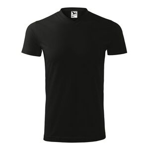 MALFINI Póló Heavy V-neck - Fekete | L kép